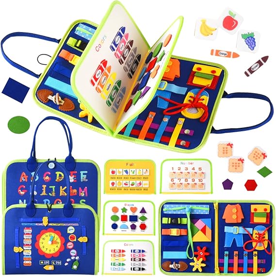 The Children's Busy Book – Interactive & Educational Activity Board