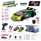 Neon Night 2.4GHz RC Drift Car with LED Lights