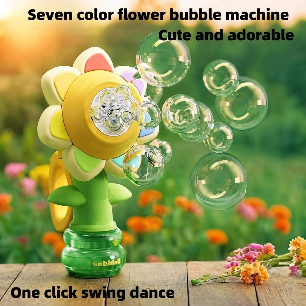 Flower Bubble Machine - Assorted Color