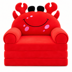 Cartoon Foldable Kids Sofa Chair – Soft 3-Layer Plush