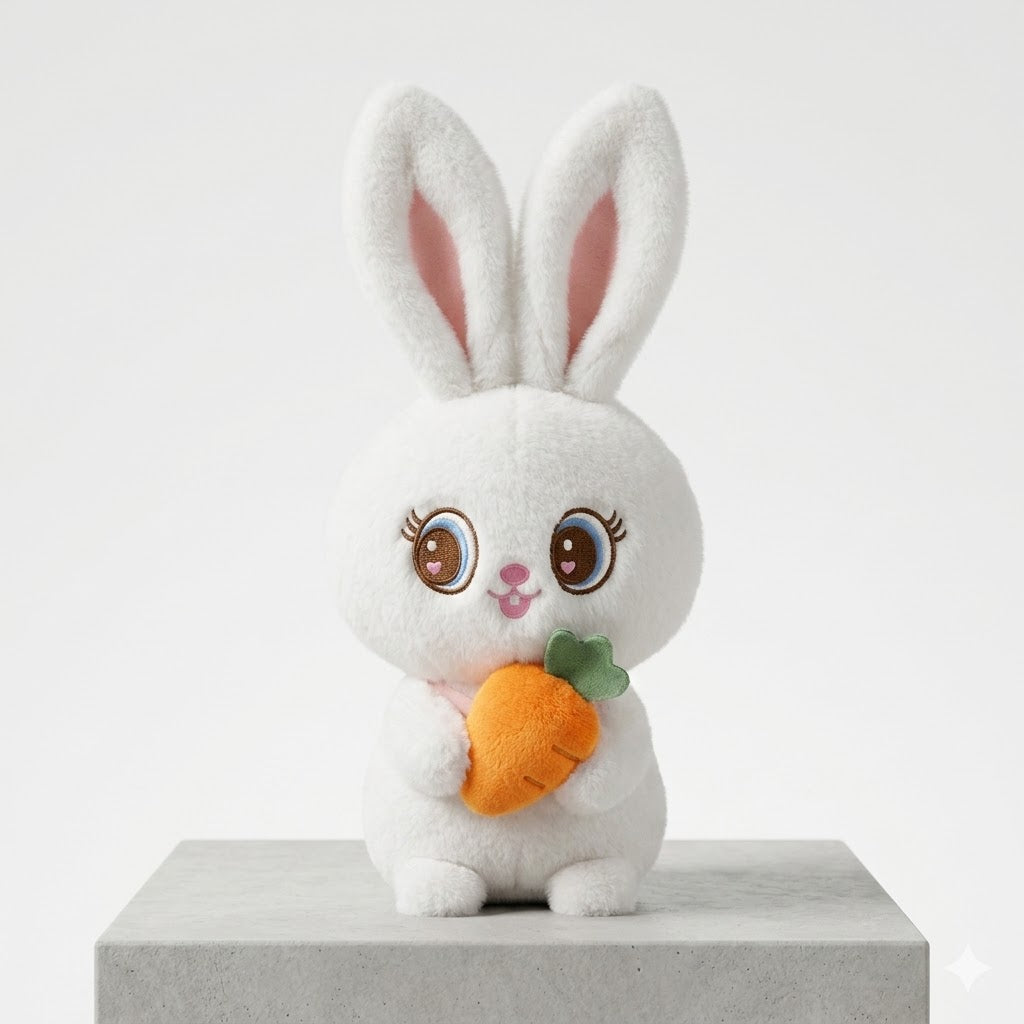 Cute Bunny Plush Toy with Carrot