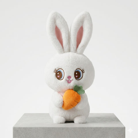 Cute Bunny Plush Toy with Carrot