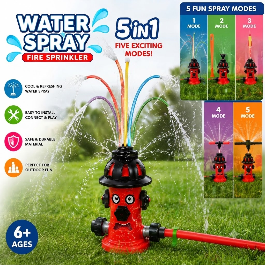 5-in-1 Water Spray Fire Sprinkler