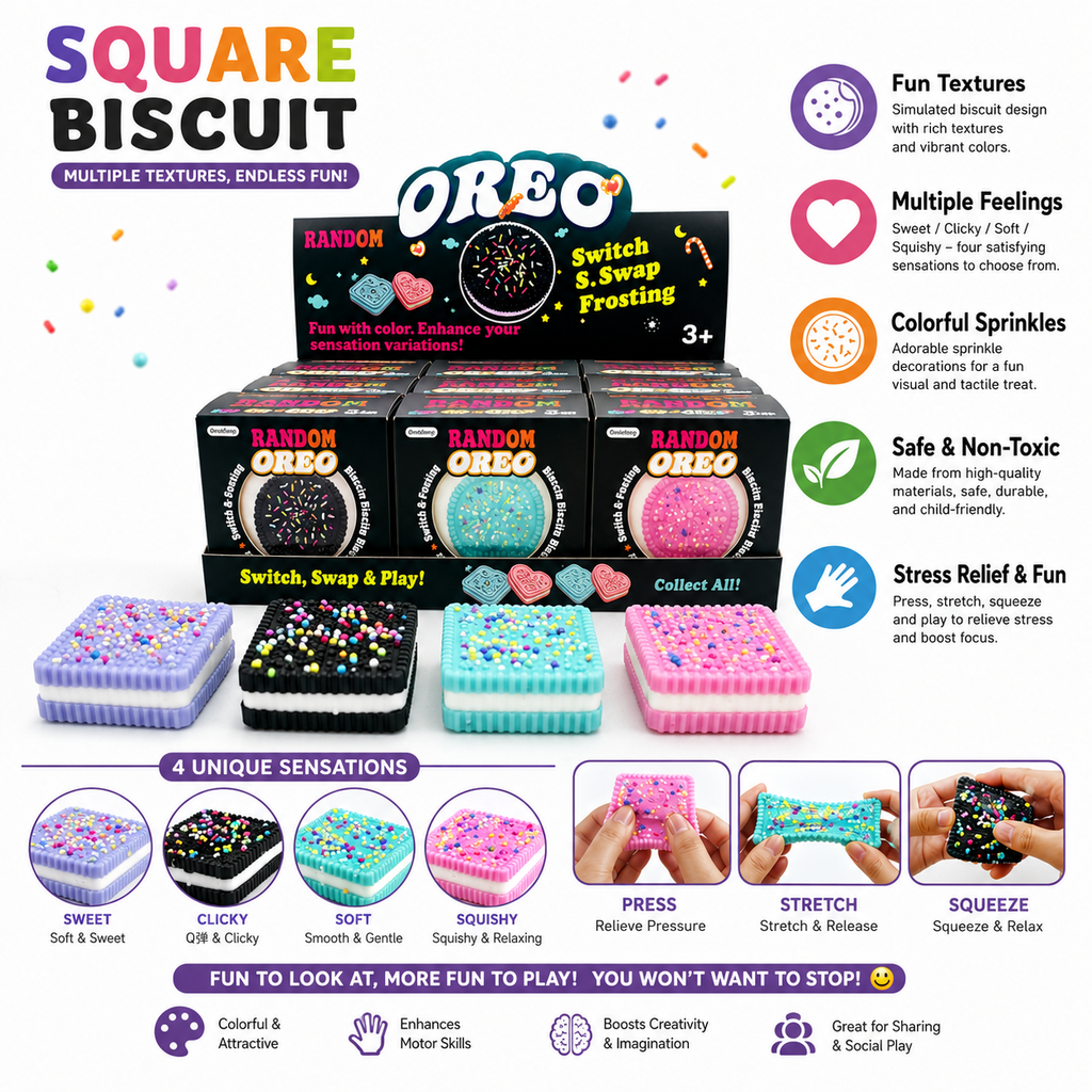 Sweet Swirl Sensory Biscuit - Squishy