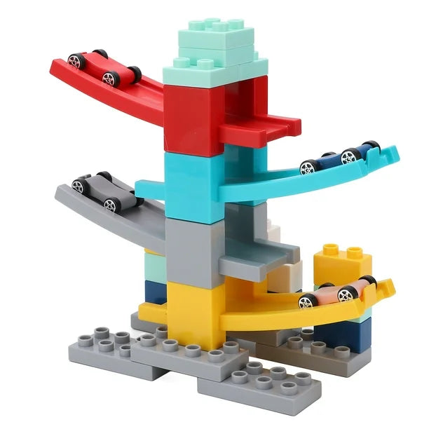 Multifunctional Glider Car Racing Track Building Blocks
