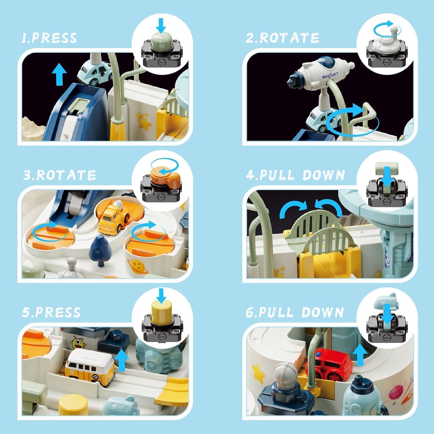 Space Explore Adventure Race Track Set - JustForKids