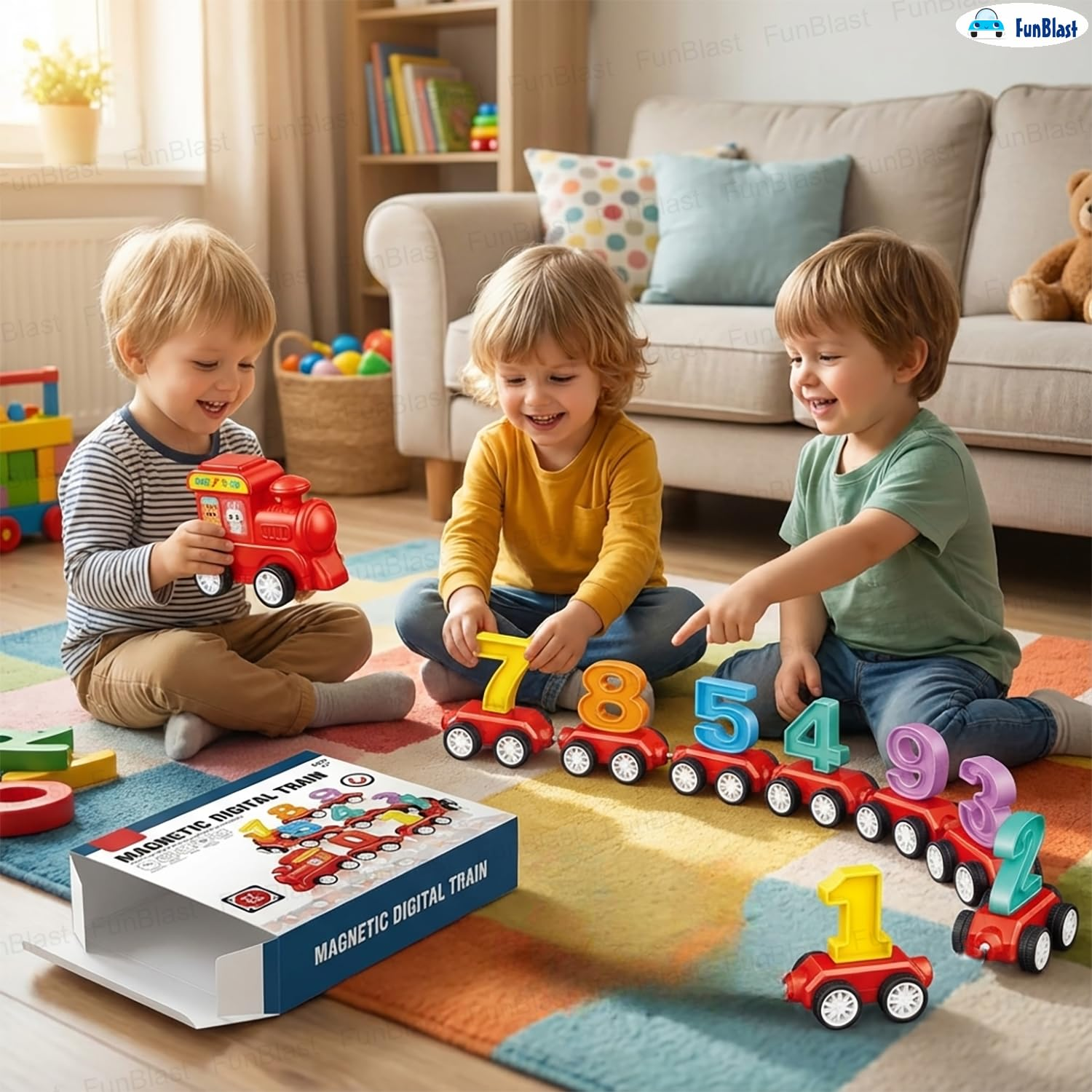 Magnetic Numbers Learning Train (21 Pcs)
