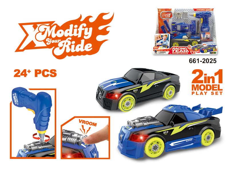 DIY Build & Disassemble Sports Car Toy Set