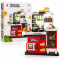 Western Kitchen Play Set for Kids – 63 PCS Pretend Cooking Toy