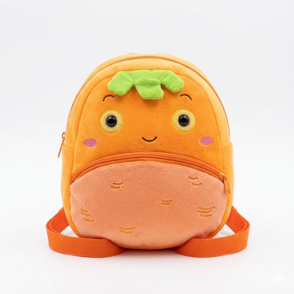 Cute Fruit Character Plush Backpack