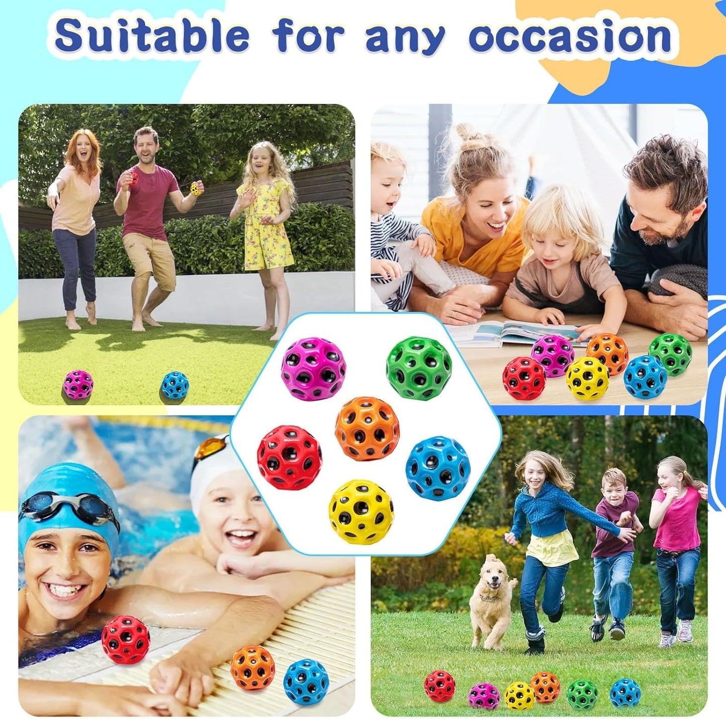 High Bounce Moon Anti Stress Ball (Medium)