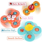 Suction Cup Activity Spinner Toy - 3 pieces - JustForKids