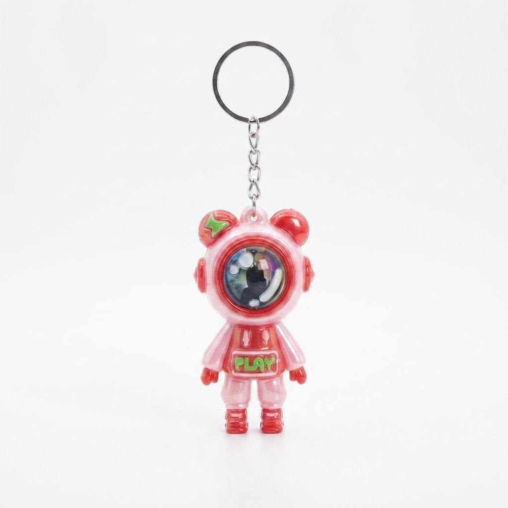 Superhero & Space Astronaut Cartoon Keychain