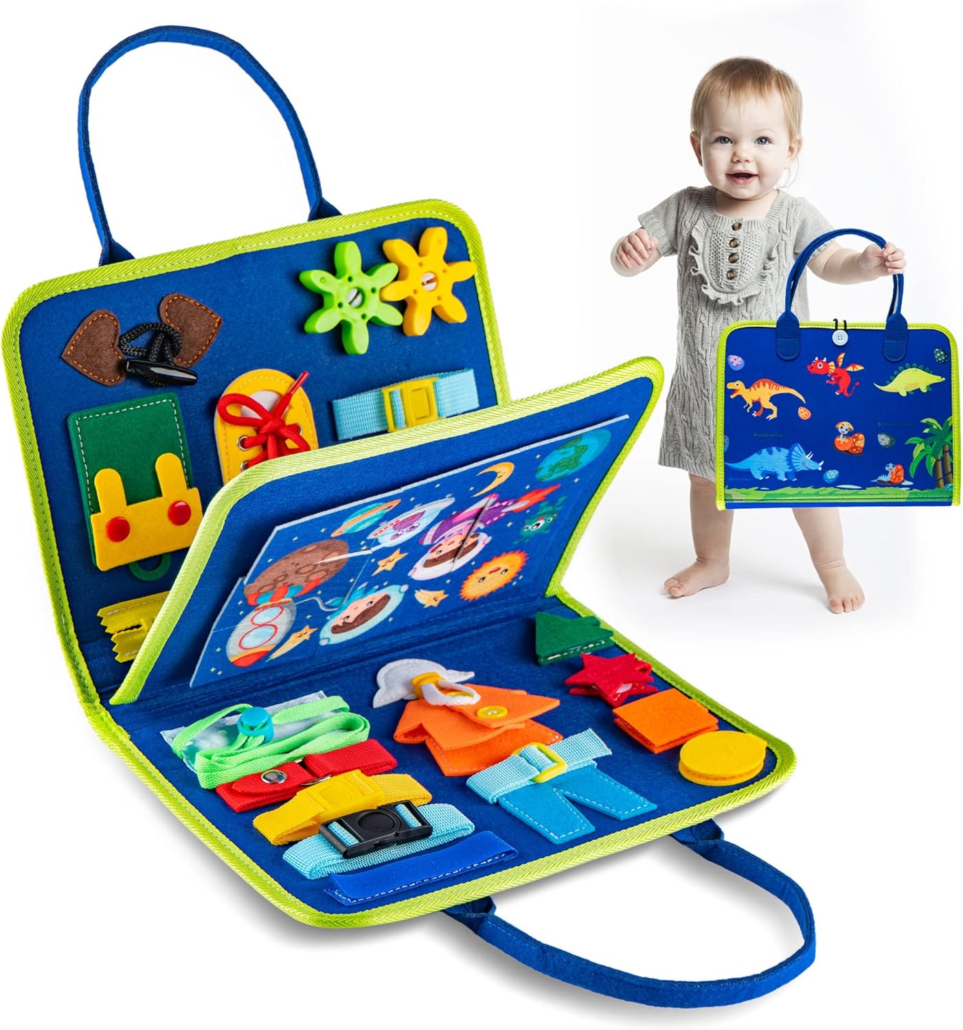 The Children's Busy Book – Interactive & Educational Activity Board