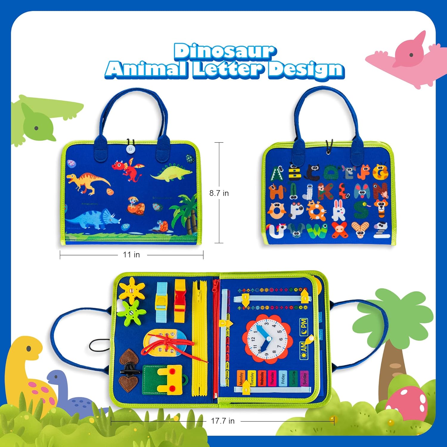 The Children's Busy Book – Interactive & Educational Activity Board