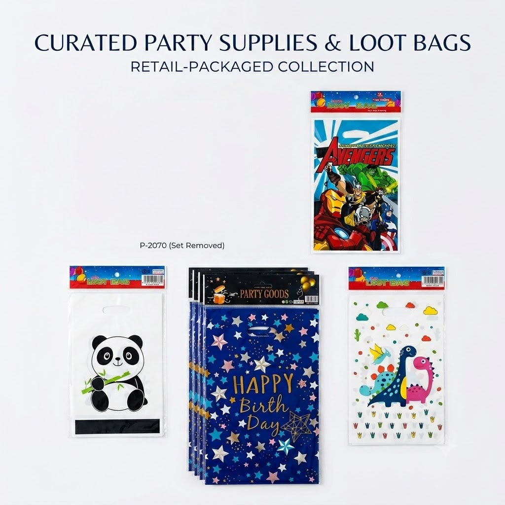 Party Loot Bag 10pcs (Assorted Designs)