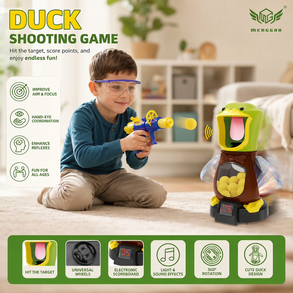 Duck Shooting Game for Kids | Electronic Moving Target Gun Set