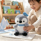 Grey Penguin Plush Soft Toy