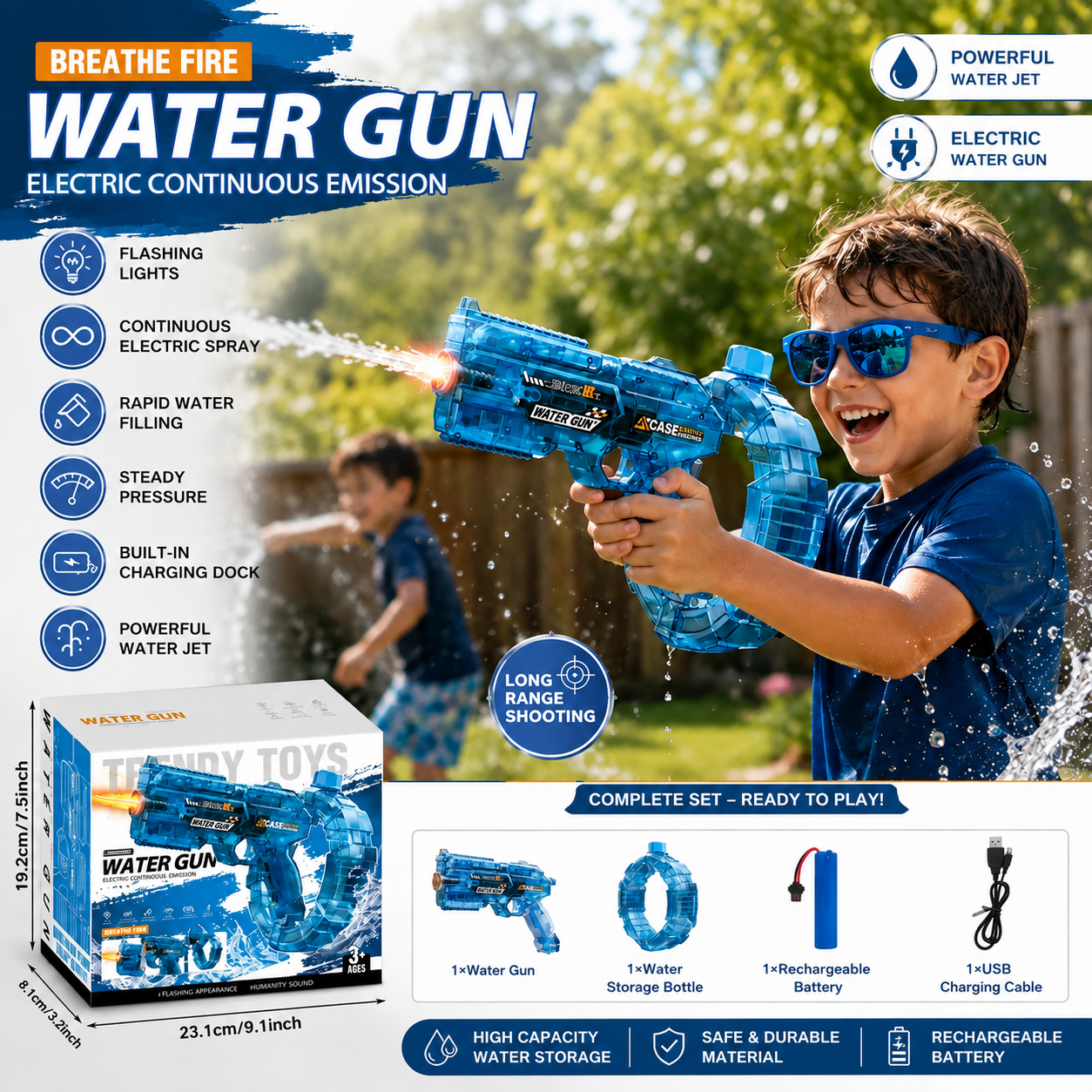 Rechargeable Electric Water Gun For Kids
