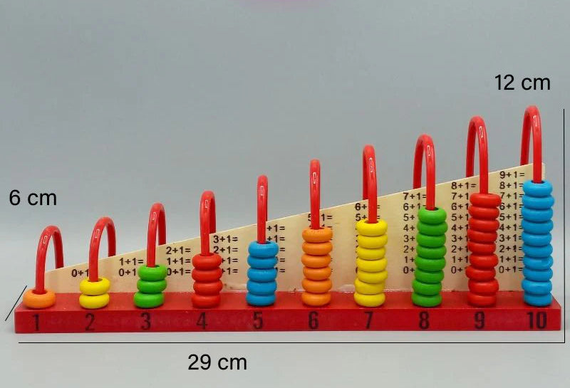 Vertical Abacus Counting Addition Subtraction