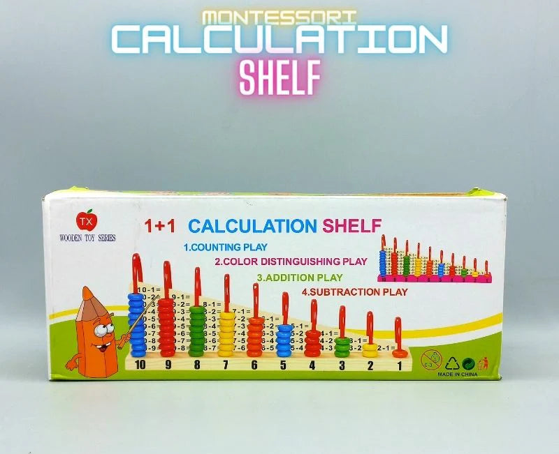 Vertical Abacus Counting Addition Subtraction