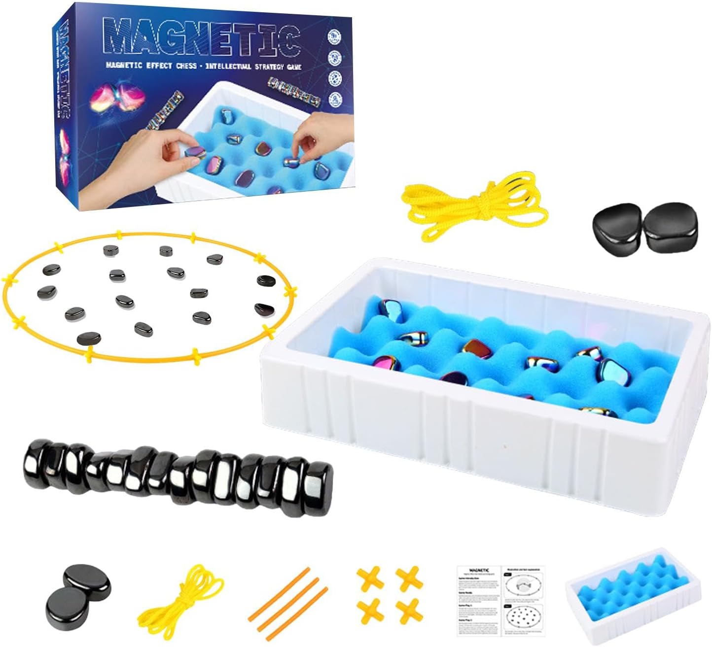 Magnetic Effect Chess Stone Family Board Game