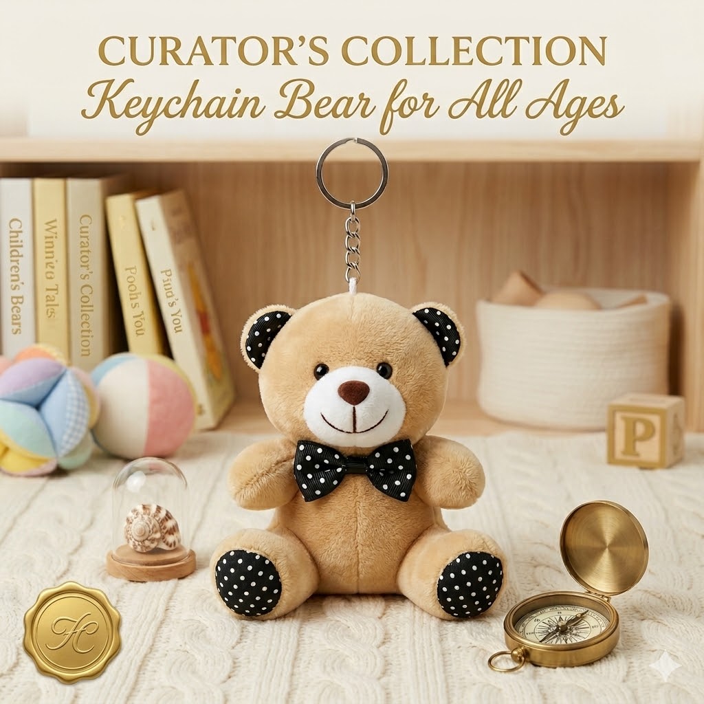 Teddy Bear Plush Keychain