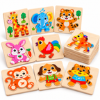 Wooden Montessori Jigsaw Puzzle Board