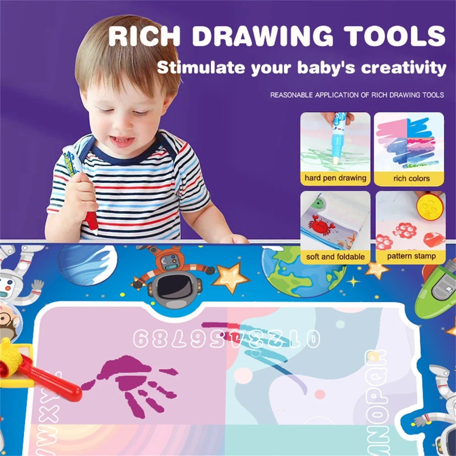 Aqua Magic Water Doodle Mat - Marine Life