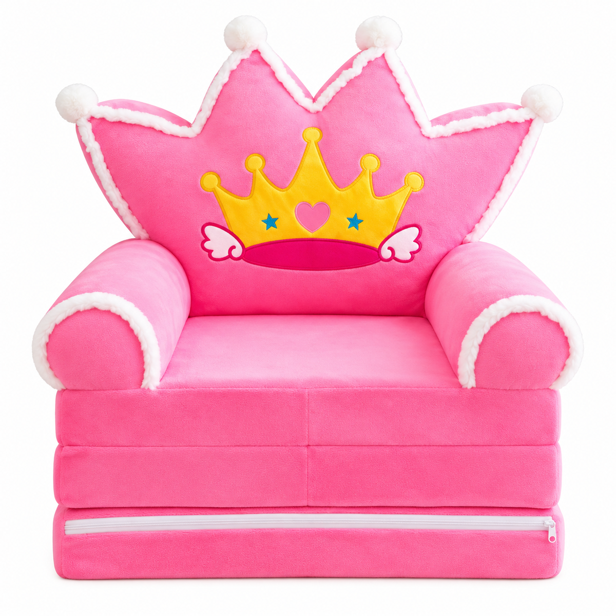 Cartoon Foldable Kids Sofa Chair – Soft 3-Layer Plush