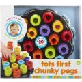Tots First Chunky Pegs - Baby Toddler Sorting Activity - JustForKids