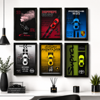 Magnetic Car Frame Collection – Premium 3D Wall Decor