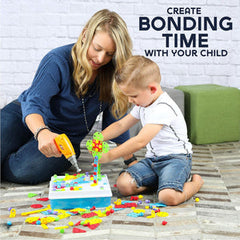 Kids Power Tools With Screwdriver Toy Set - With Battery Operated Drill