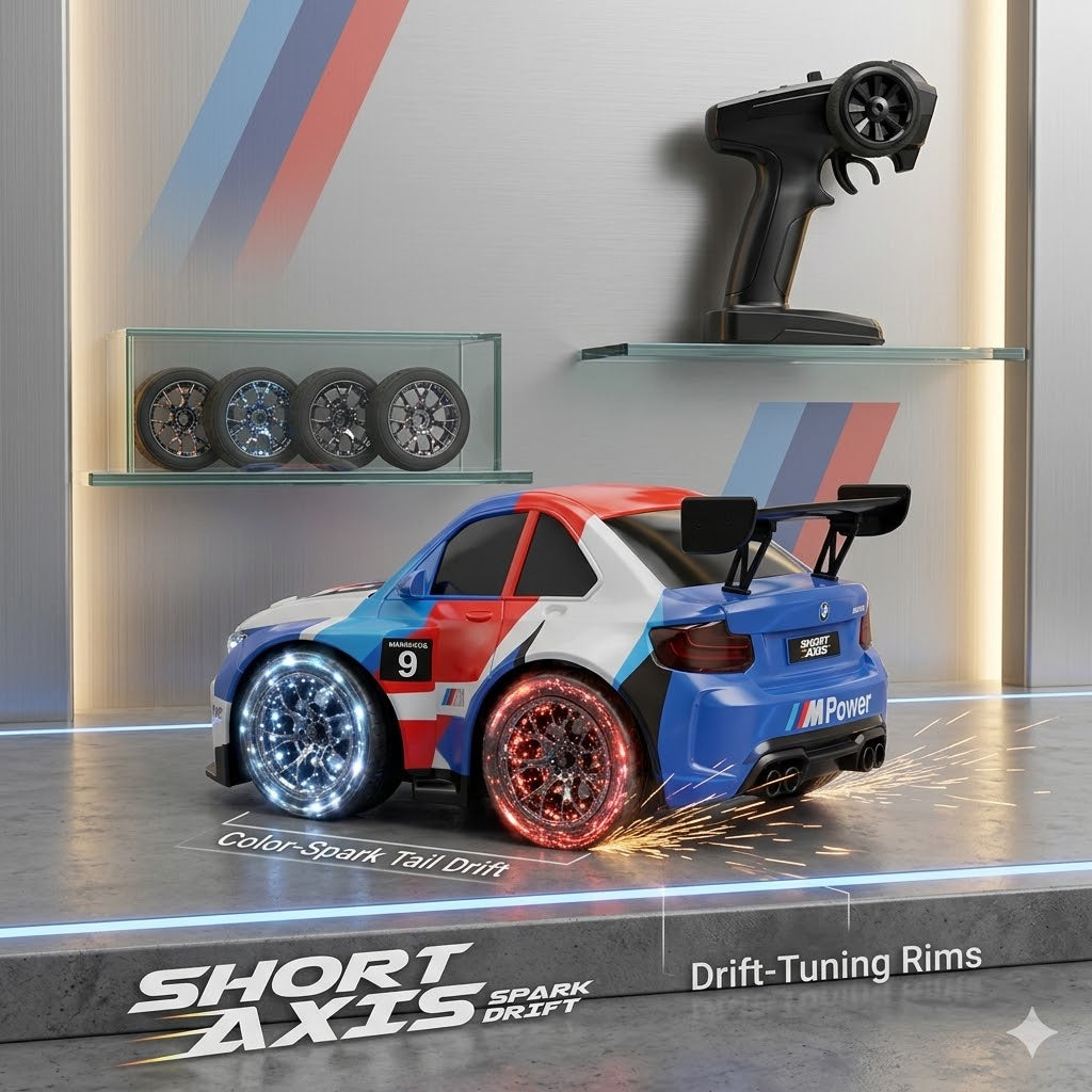 Short Axis Spark Drift RC Car