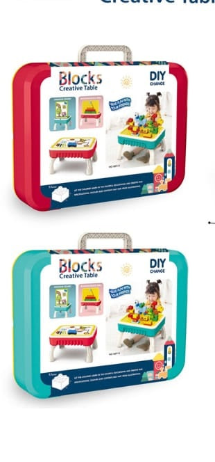 2-in-1 Blocks and Drawing Table - JustForKids