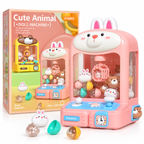 Cute Animal Mini Claw Machine Toy – Bunny & Bear Arcade Game