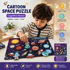 Solar System Wooden Peg Puzzle for Kids