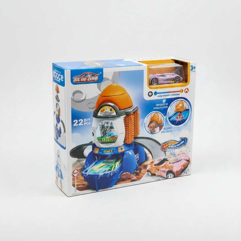 DIY Color-Changing Space Car Wash Playset (22 PCS)