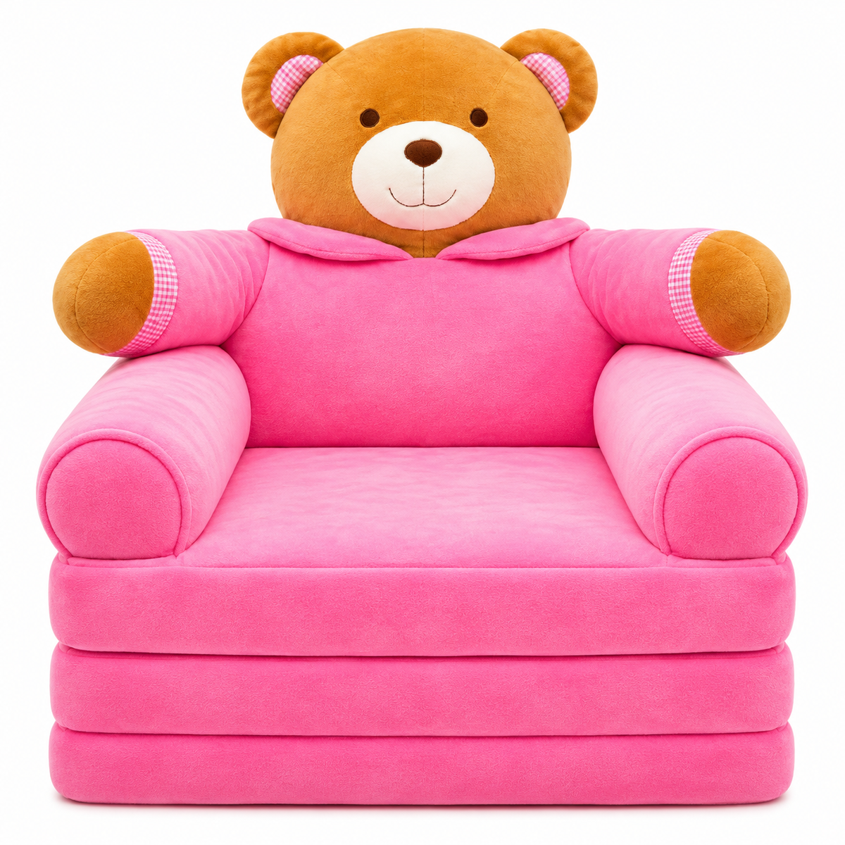 Cartoon Foldable Kids Sofa Chair – Soft 3-Layer Plush