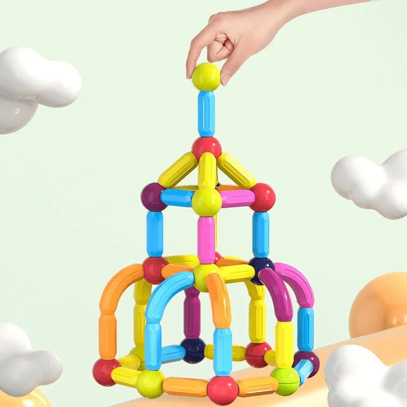 Magnetic Building Blocks – STEM Educational Toy - JustForKids