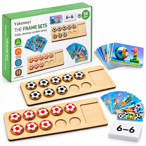 Wooden Ten Frame Number Sense Learning Set