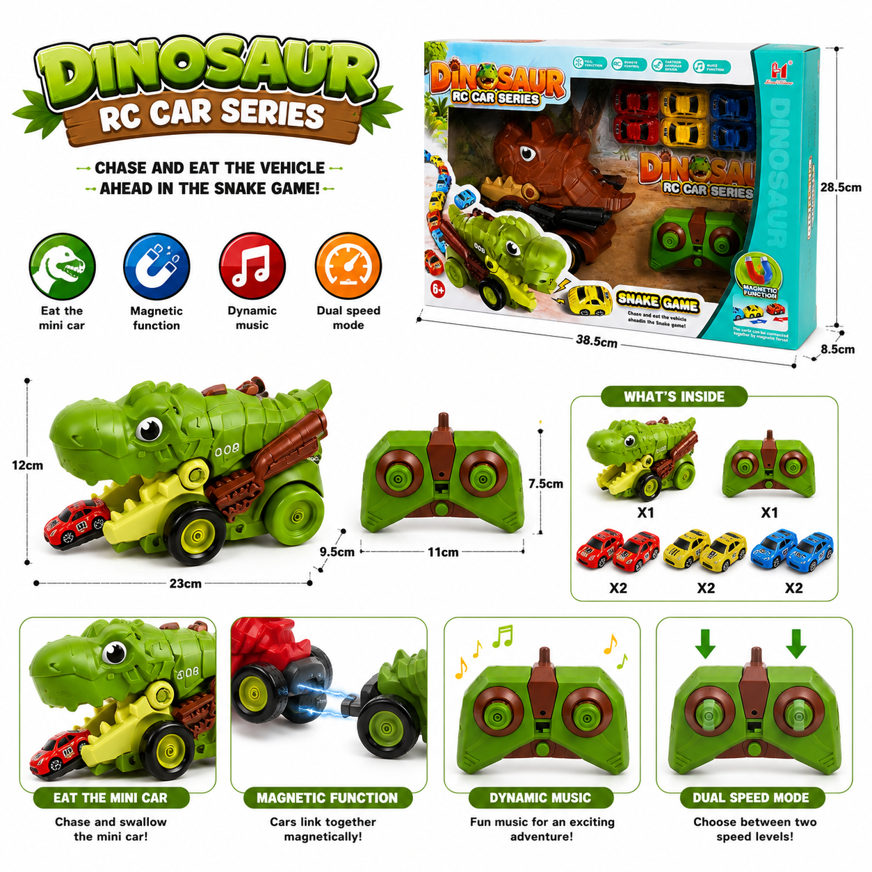 Dinosaur RC Car Series – Interactive Chomping RC Toy