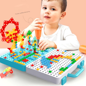 Kids Power Tools With Screwdriver Toy Set - With Battery Operated Drill - JustForKids