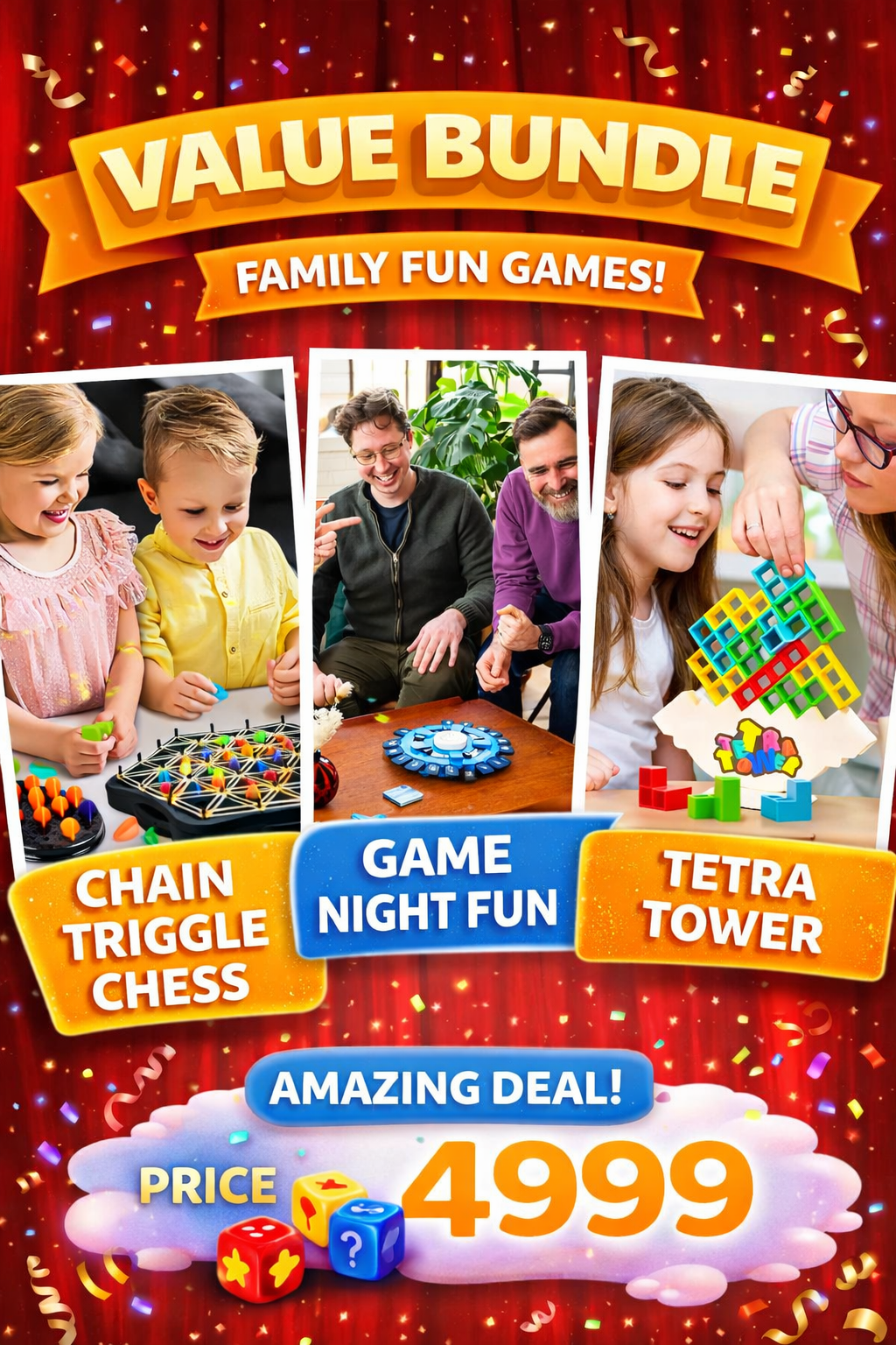 Brain & Strategy Game Bundle — Fun, Logic & Competitive Play!