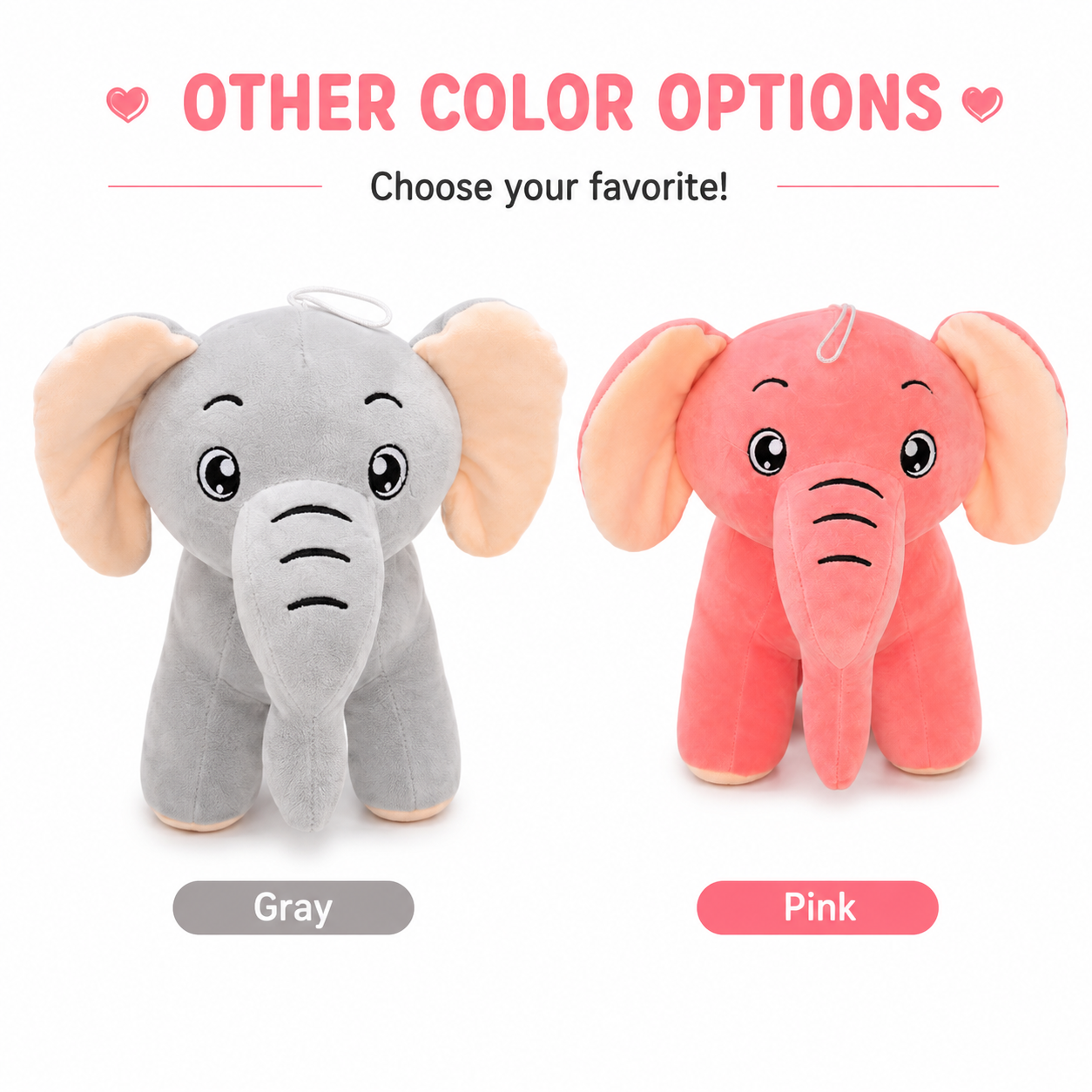 Cute Elephant Plush Toy - 30cm