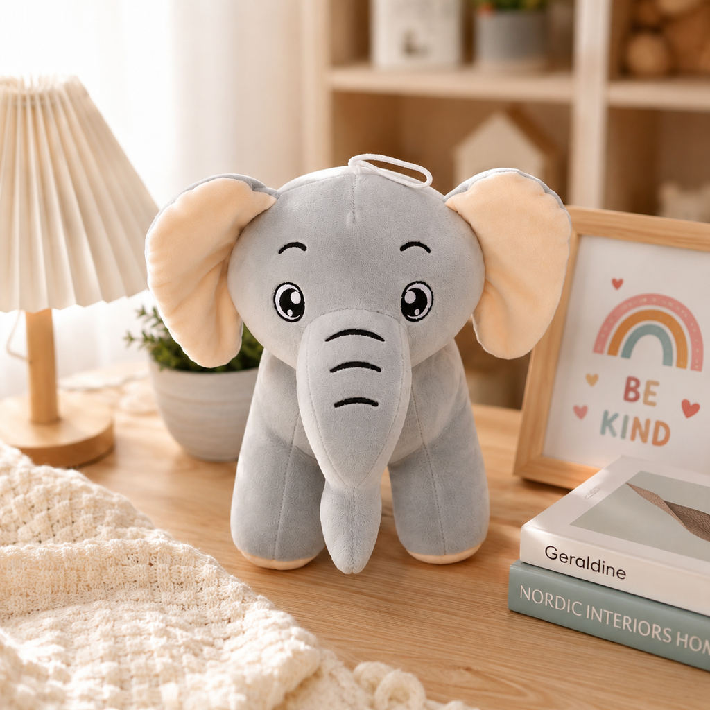 Cute Elephant Plush Toy - 30cm