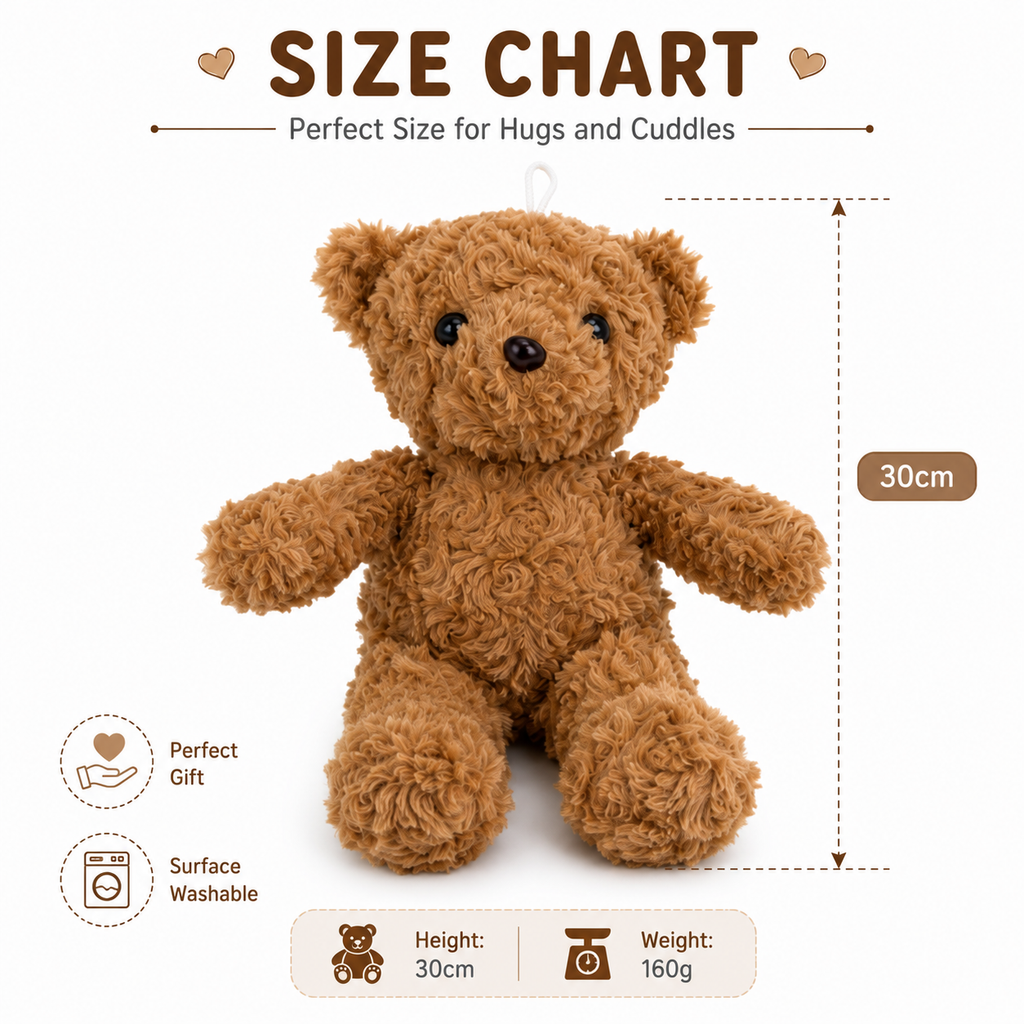 Premium Teady Bears Plush Toy - 30cm