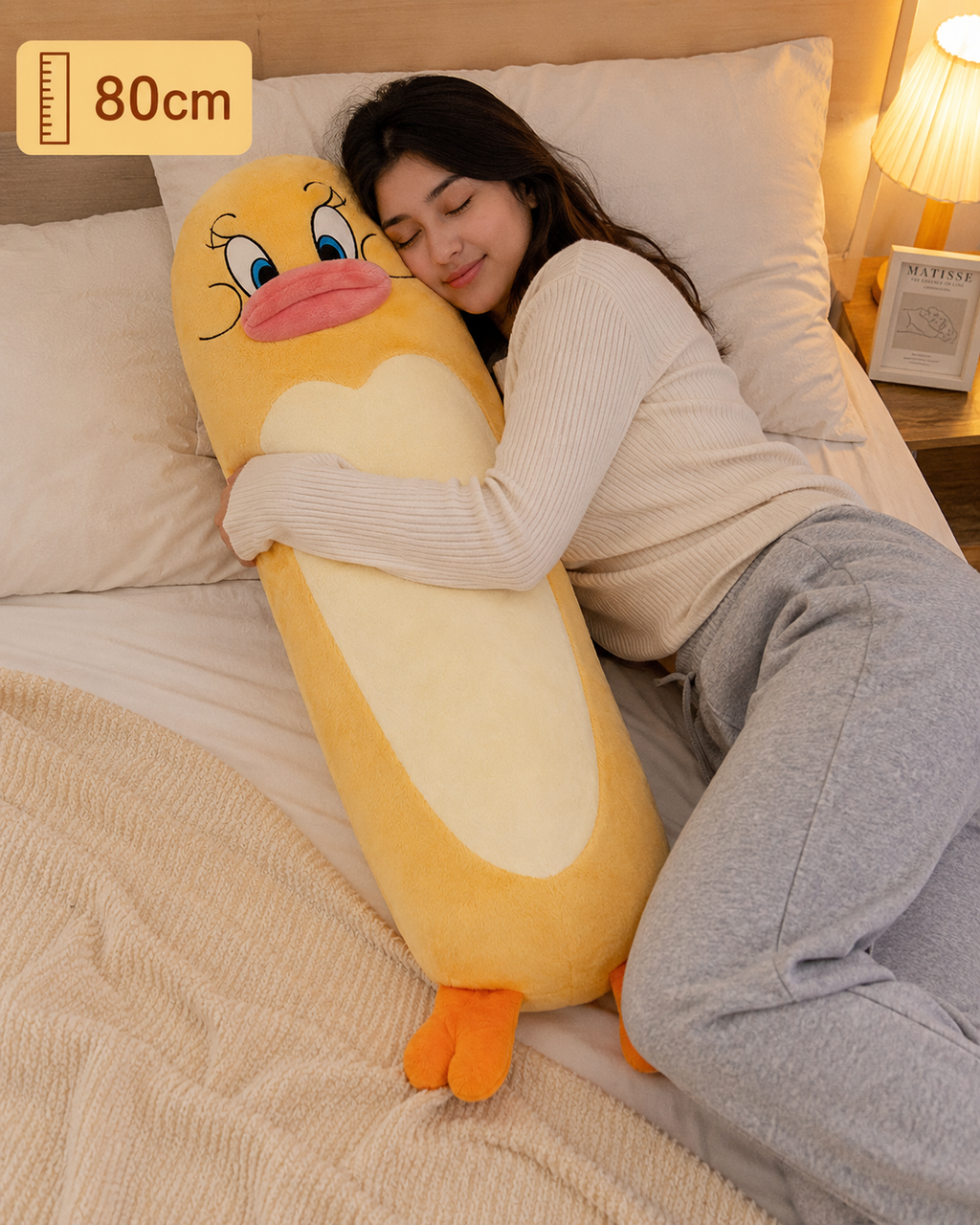 Large Size Duck Pillow Plush Toy - 80cm