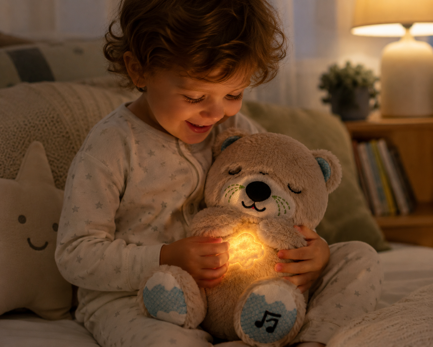 Breathing Teddy Bear Plush Toy
