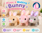 Walking Rabbit Plush Toy – Interactive Battery Operated Bunny for Kids